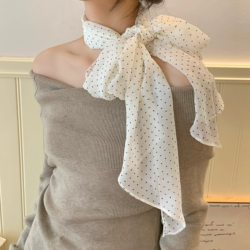 Polka Dot Long Scarf