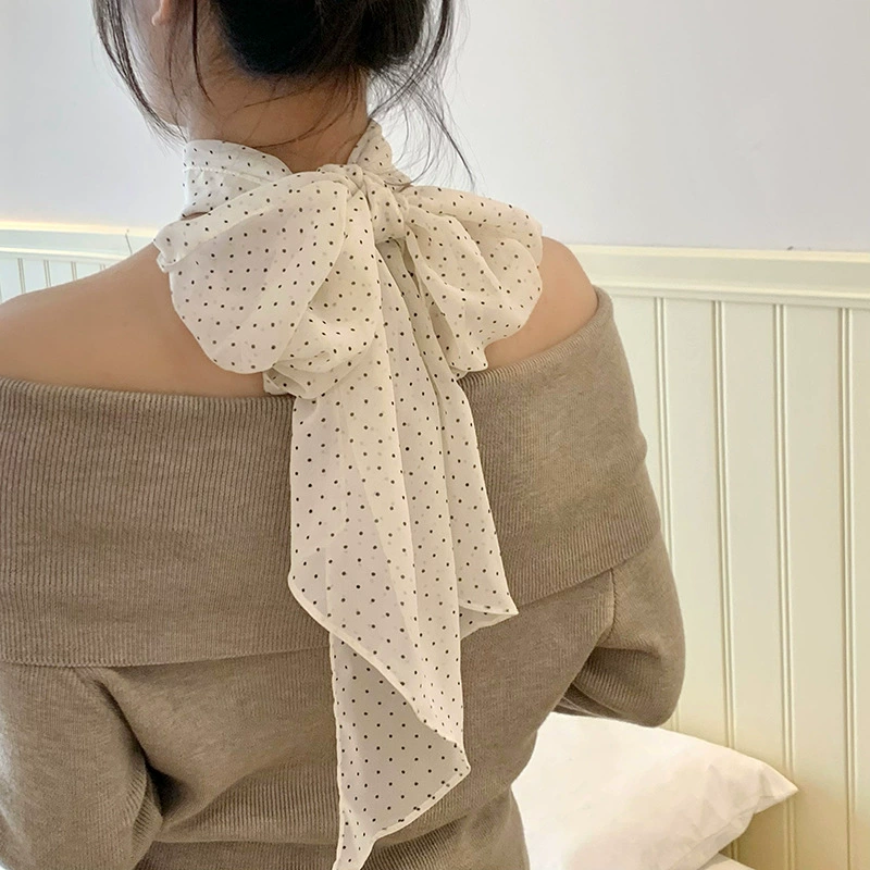 Polka Dot Long Scarf view 4