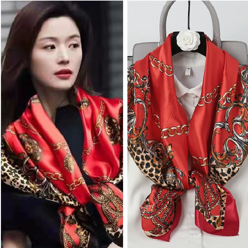 90x90 Square Scarf for Women view 11