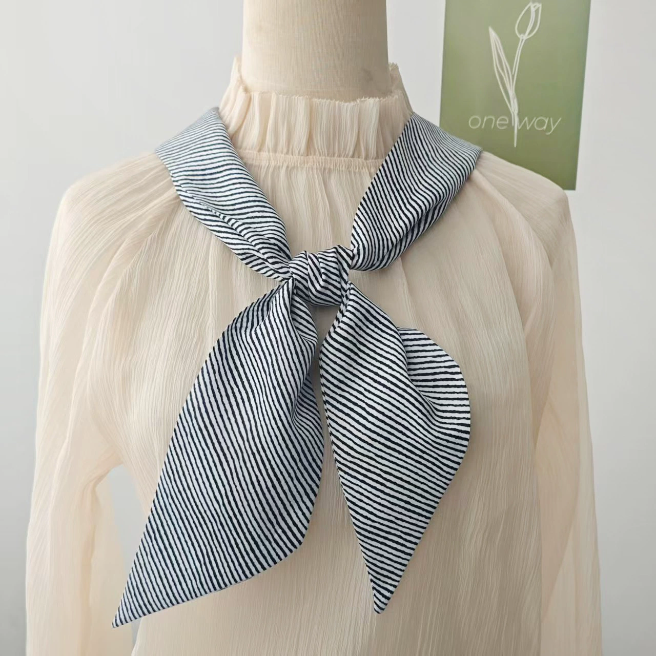 Polyester Long Scarf with Print view 2