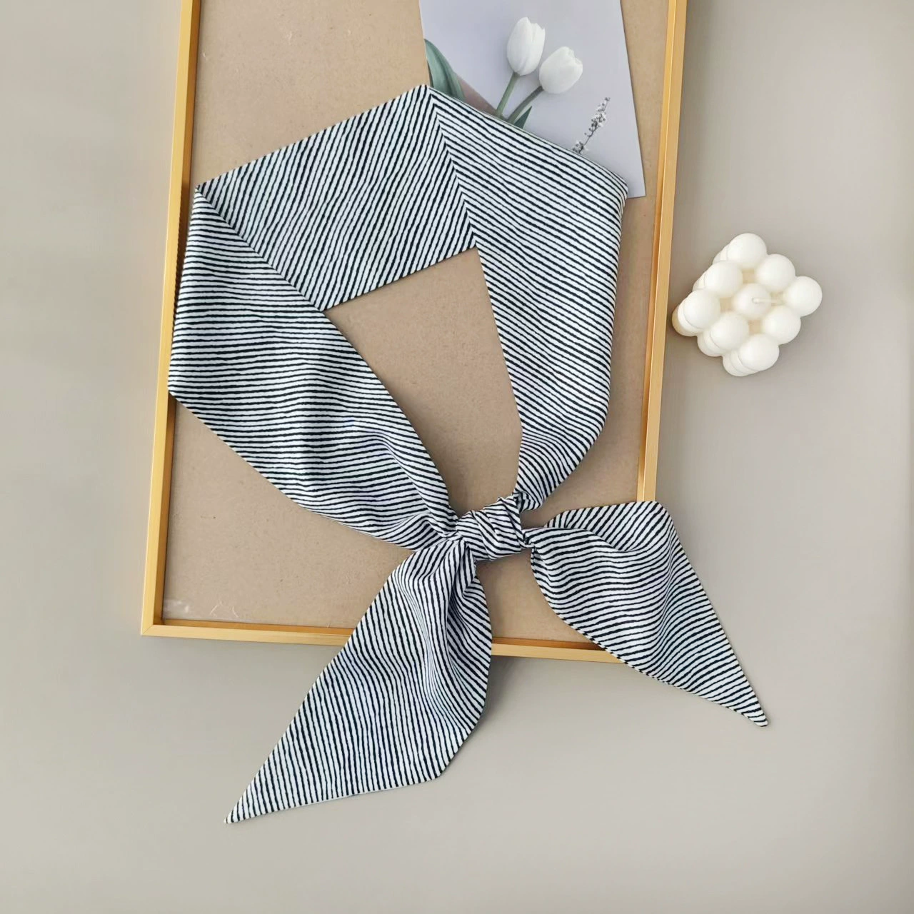 Polyester Long Scarf with Print view 6