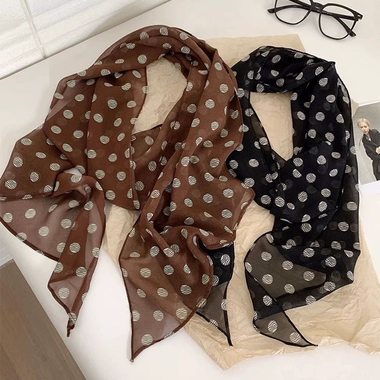 Polyester Rose Print Long Scarf view 3
