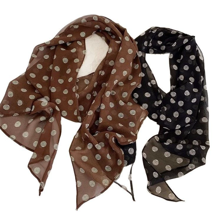 Polyester Rose Print Long Scarf view 5