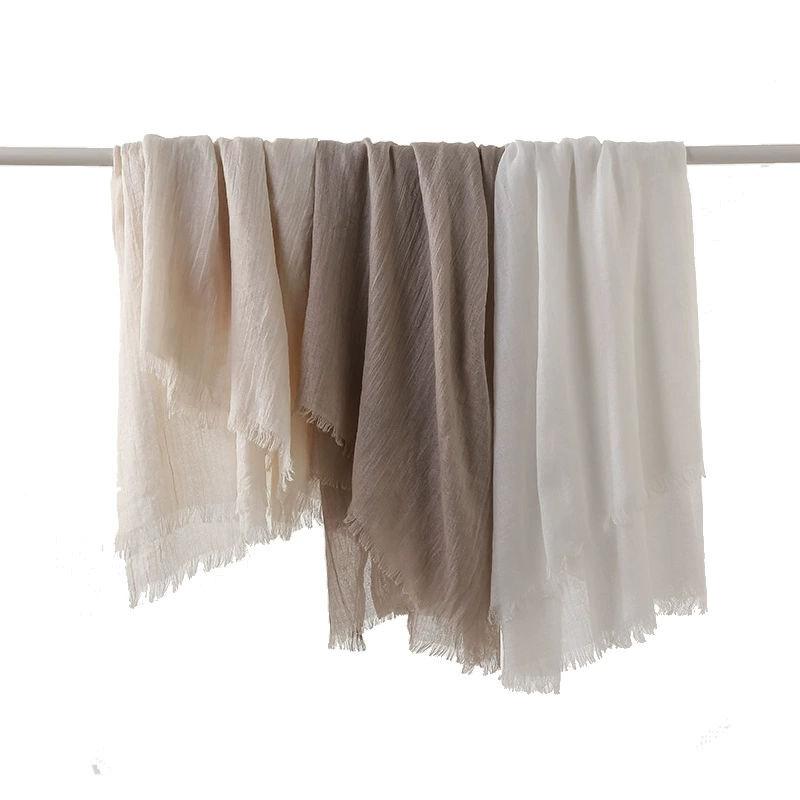 Polyester Solid Color Scarf view 5
