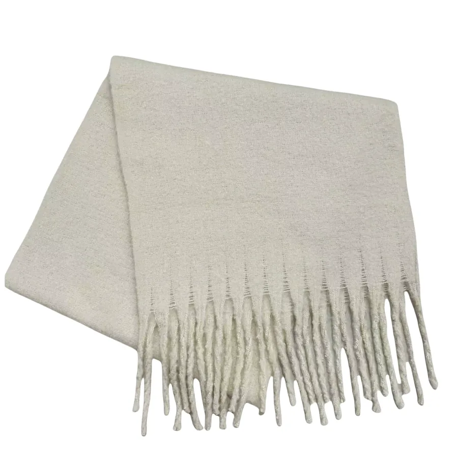 Polyester Mohair Solid Scarf view 5