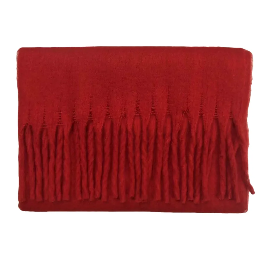 Polyester Mohair Solid Scarf view 9