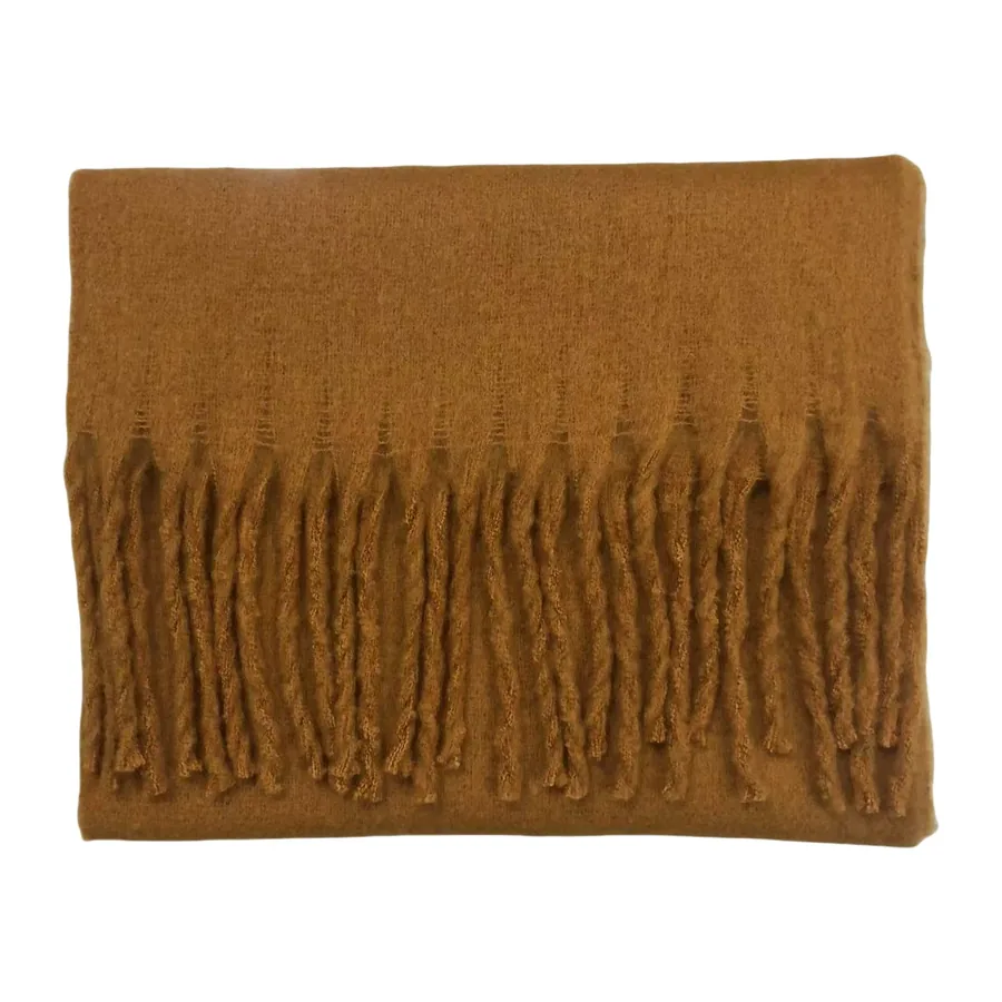 Polyester Mohair Solid Scarf view 12