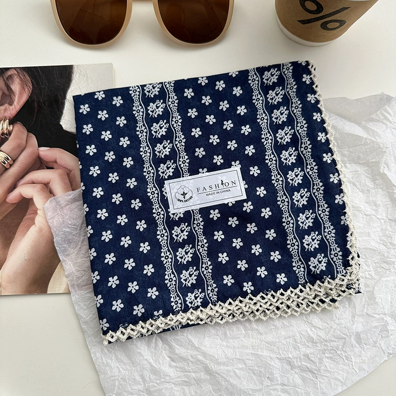 Floral Cotton Square Scarf view 12