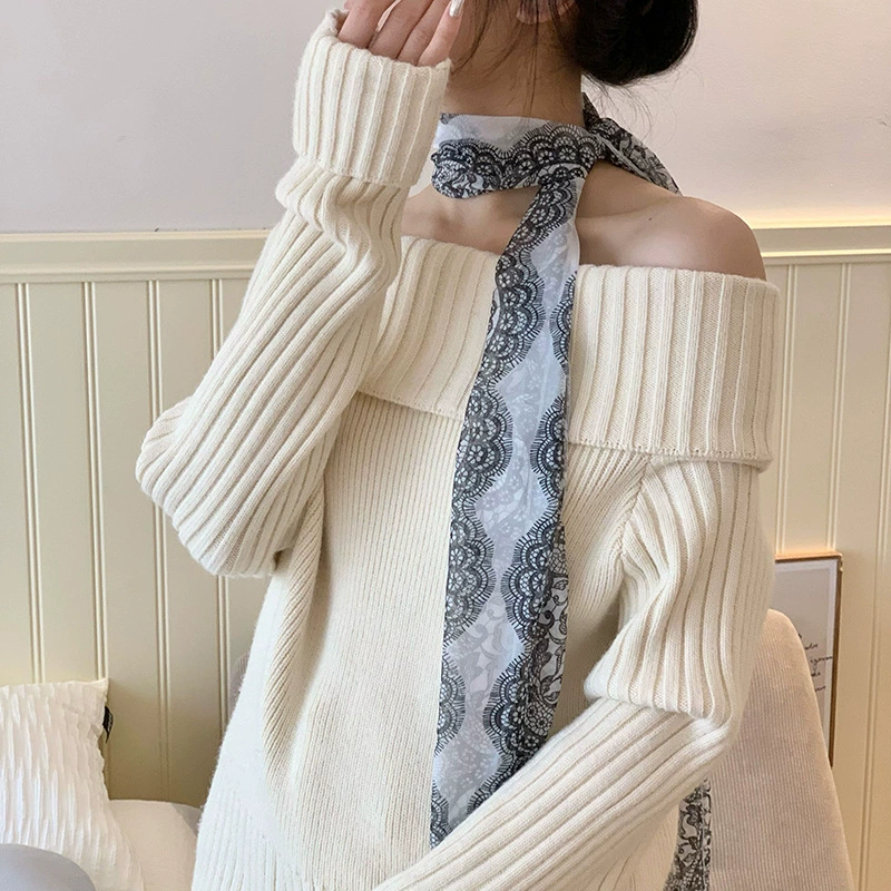 Polka Dot Long Scarf