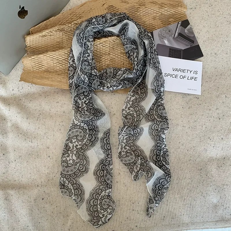 Polka Dot Long Scarf view 7