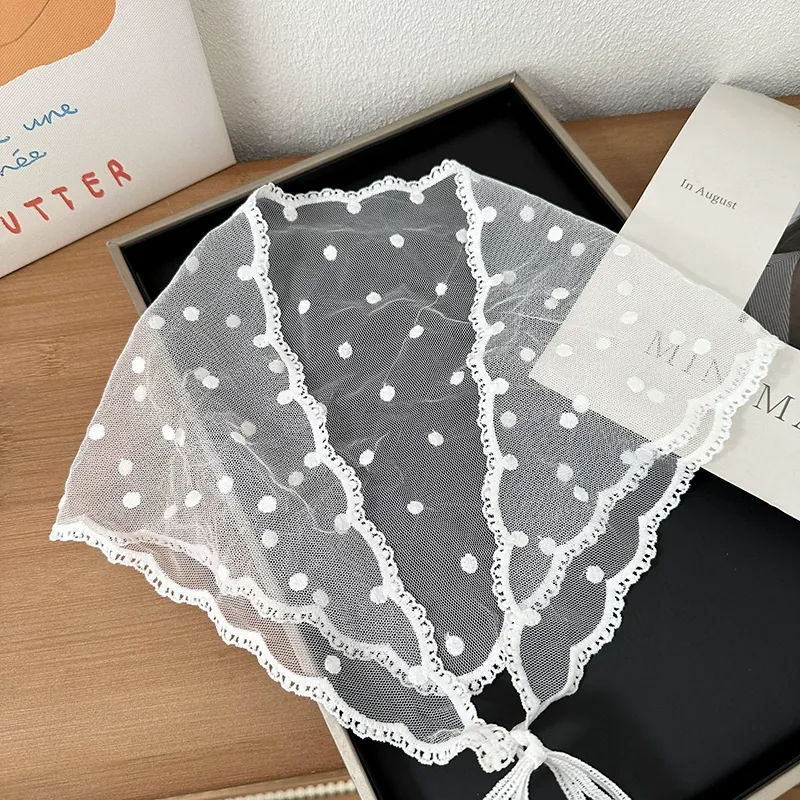 Lace Triangle Head Scarf view 7