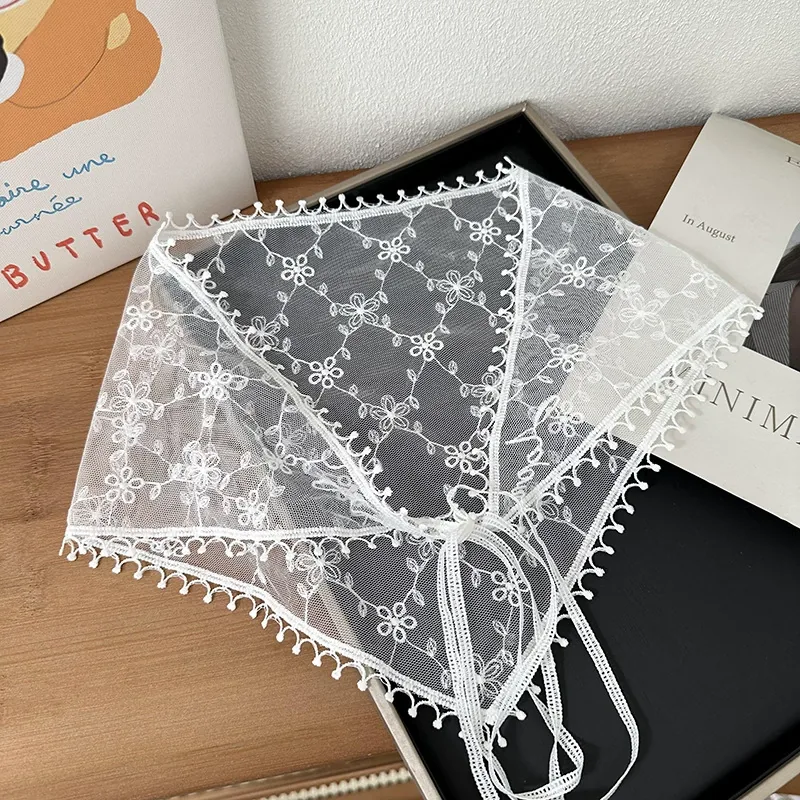 Lace Triangle Head Scarf view 9