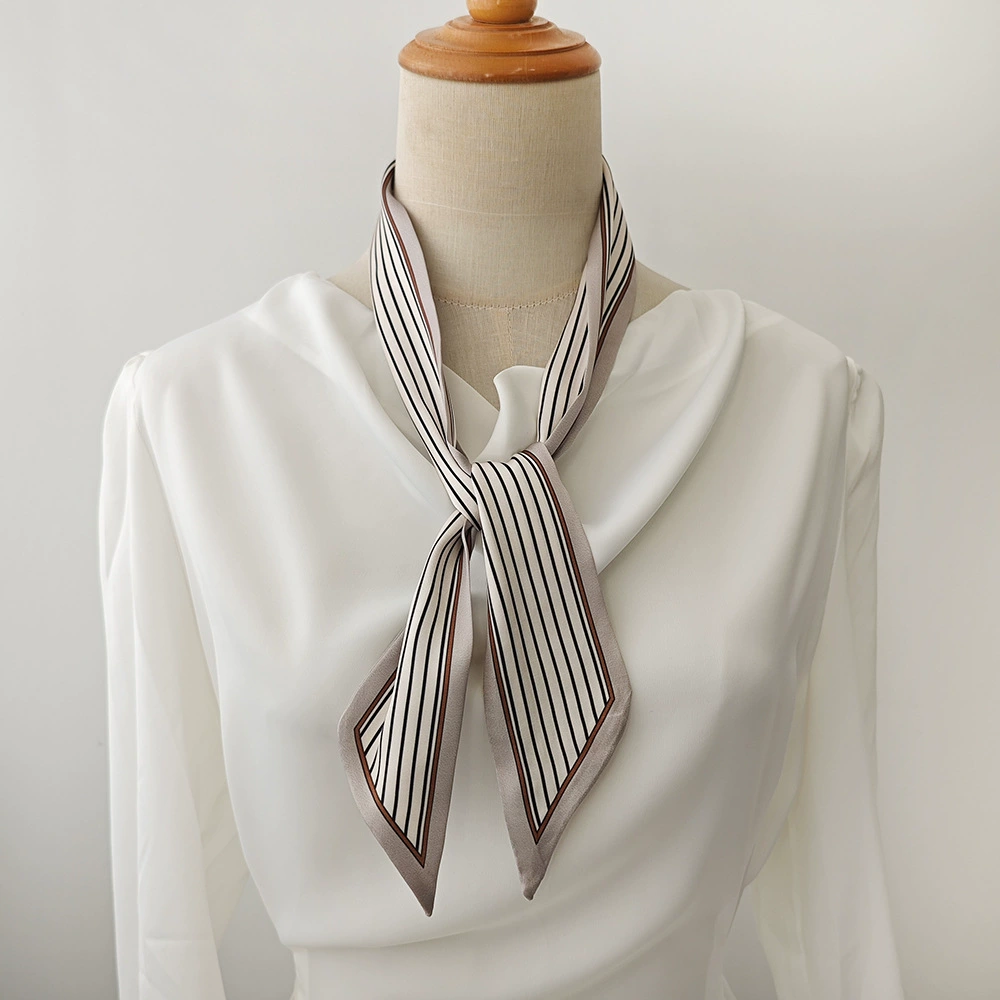 Polyester Striped Long Scarf view 4