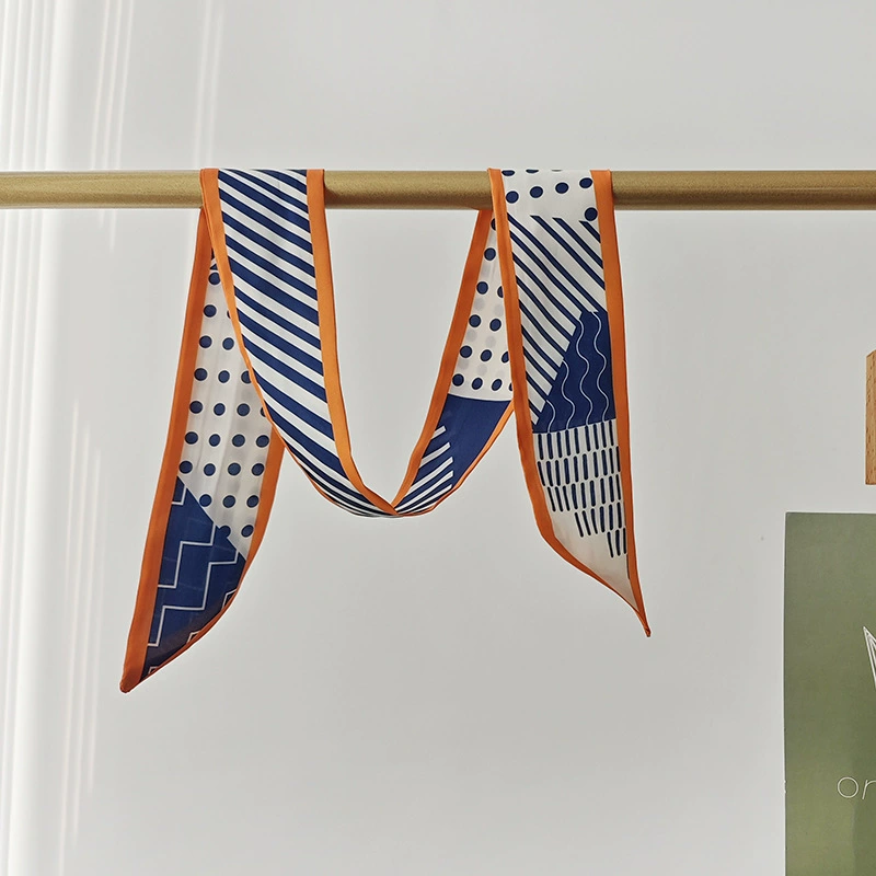 Polyester Striped Long Scarf view 8