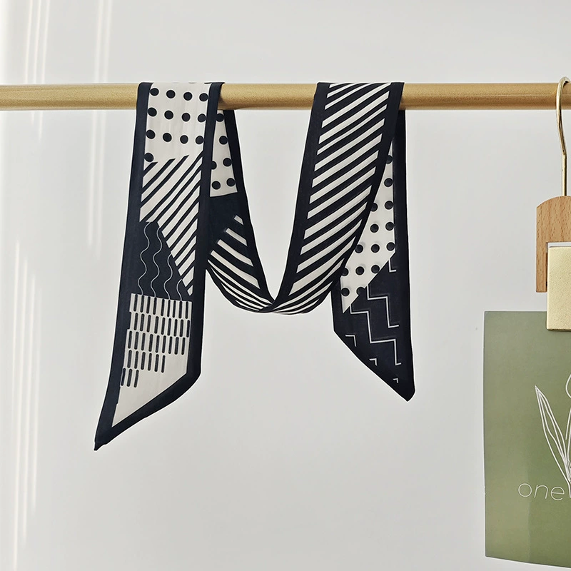 Polyester Striped Long Scarf view 9
