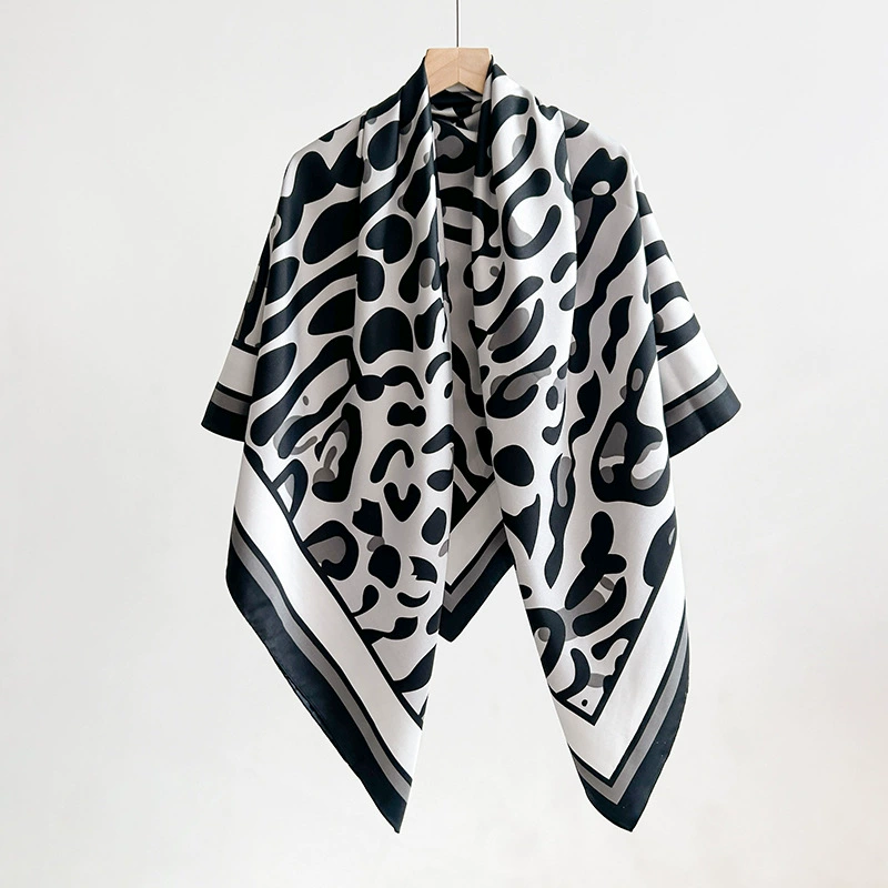 Polyester Leopard Print Shawl