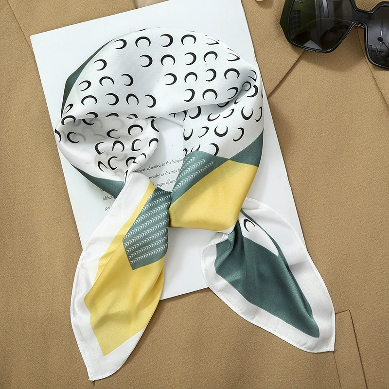 Faux Silk Square Scarf for Women view 4