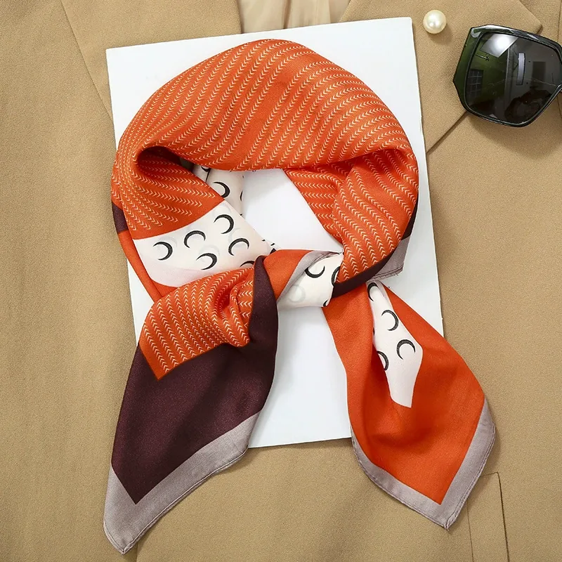 Faux Silk Square Scarf for Women view 6