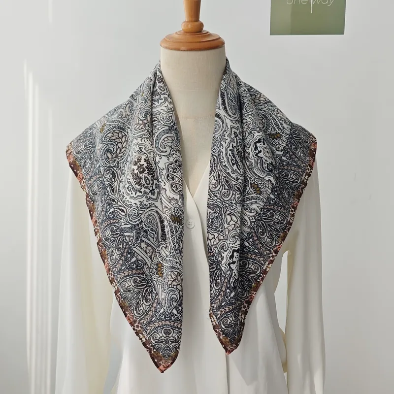 Paisley Velvet Feel Square Scarf