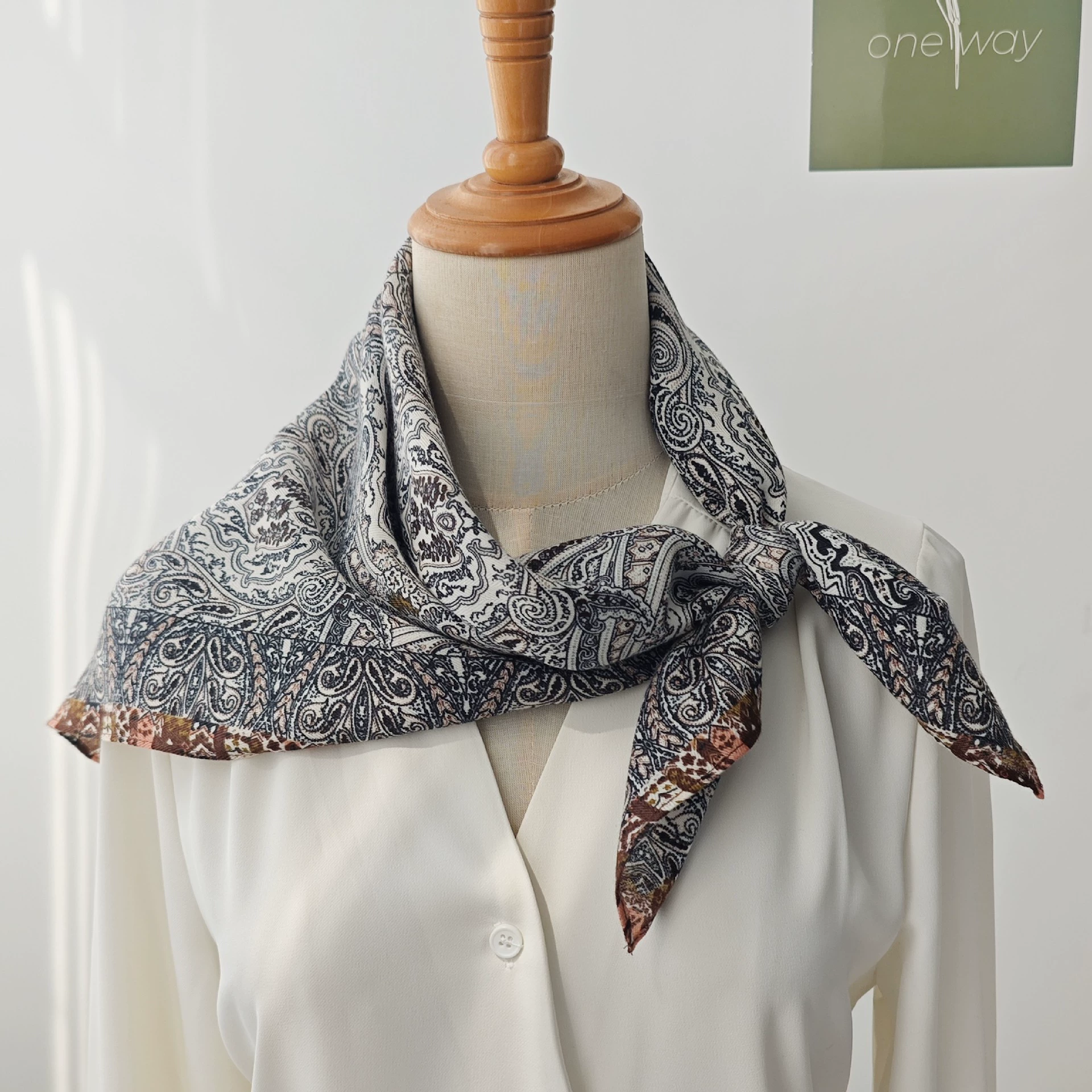 Paisley Velvet Feel Square Scarf view 4
