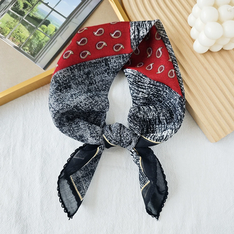 Color Block Print Square Scarf view 4