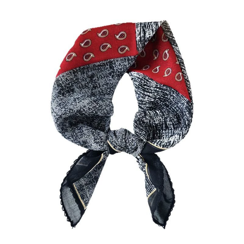 Color Block Print Square Scarf view 5