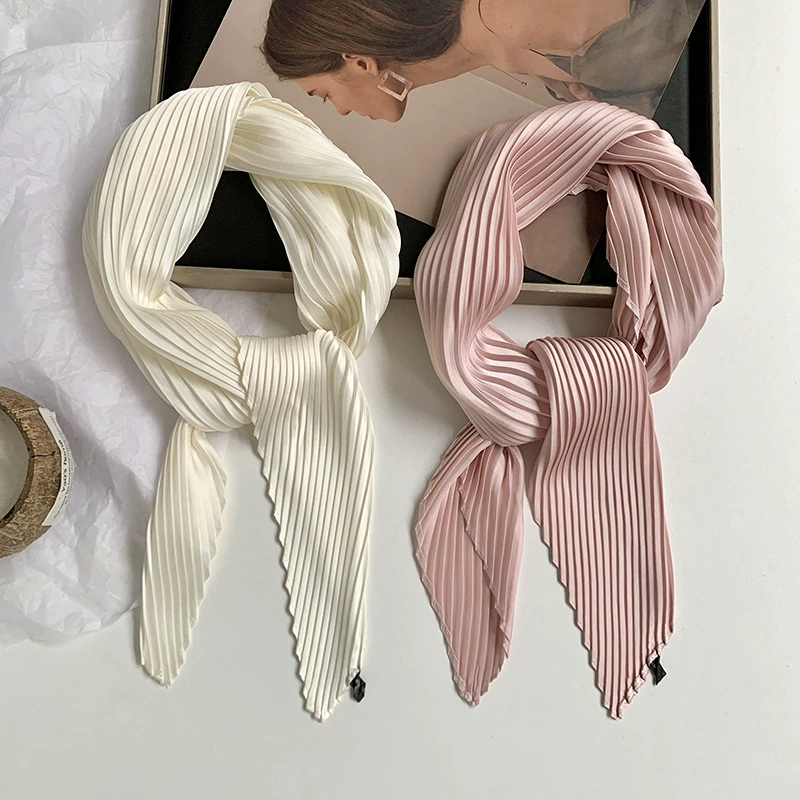 Solid Crinkle Diamond Scarf view 2
