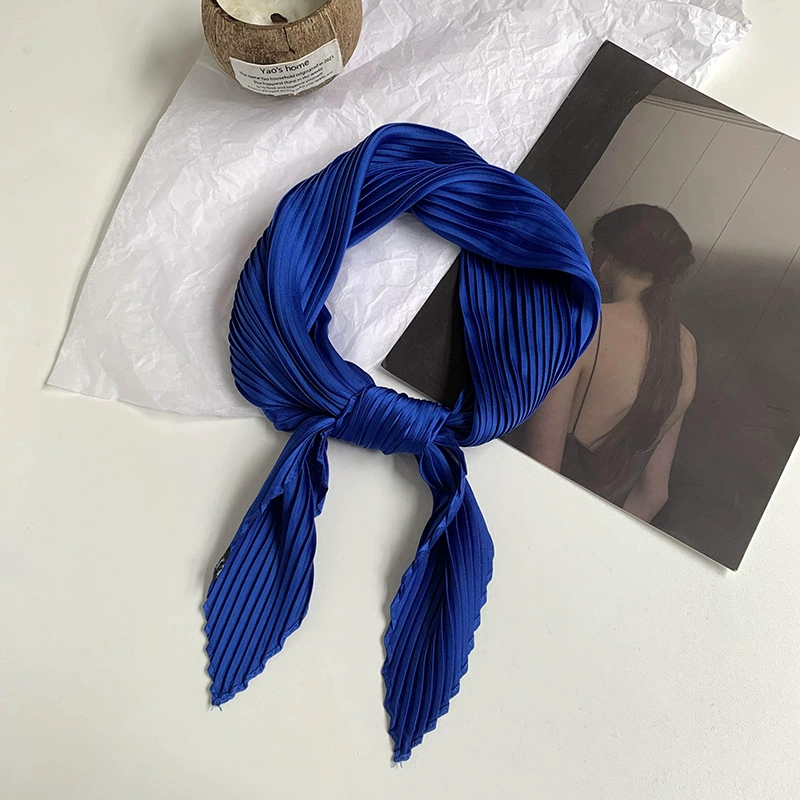 Solid Crinkle Diamond Scarf view 6