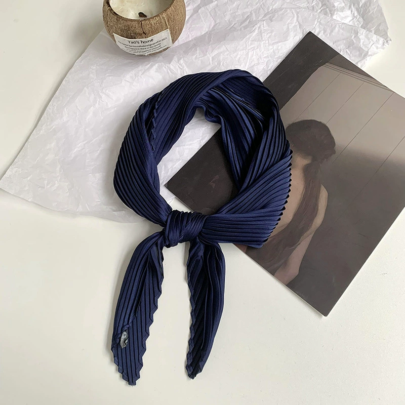 Solid Crinkle Diamond Scarf view 7