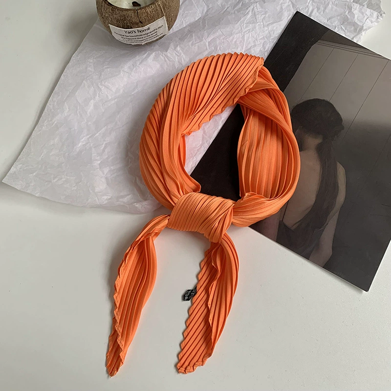 Solid Crinkle Diamond Scarf view 8