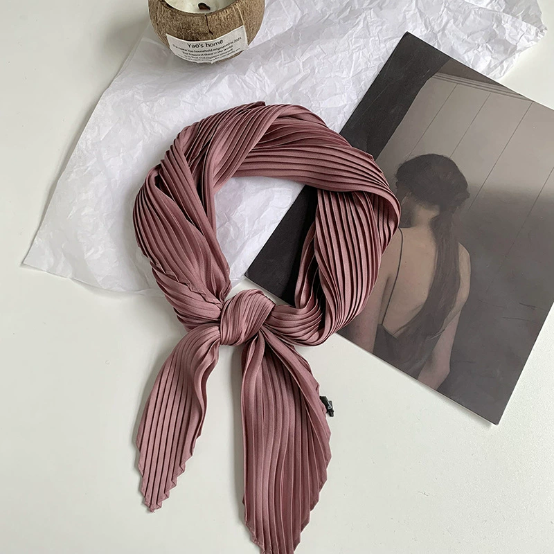 Solid Crinkle Diamond Scarf view 9