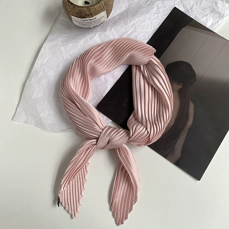 Solid Crinkle Diamond Scarf view 10