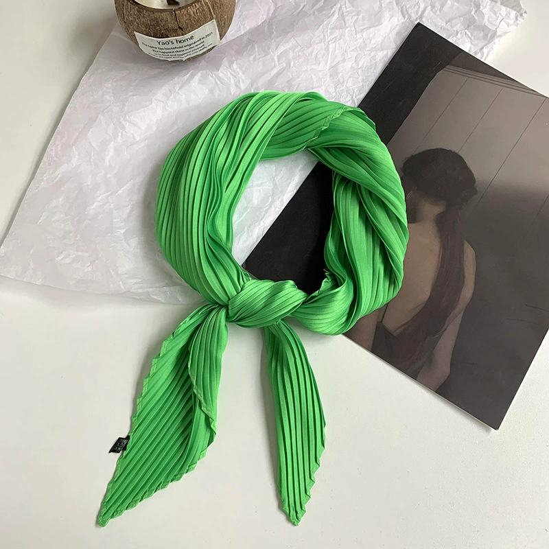 Solid Crinkle Diamond Scarf view 11