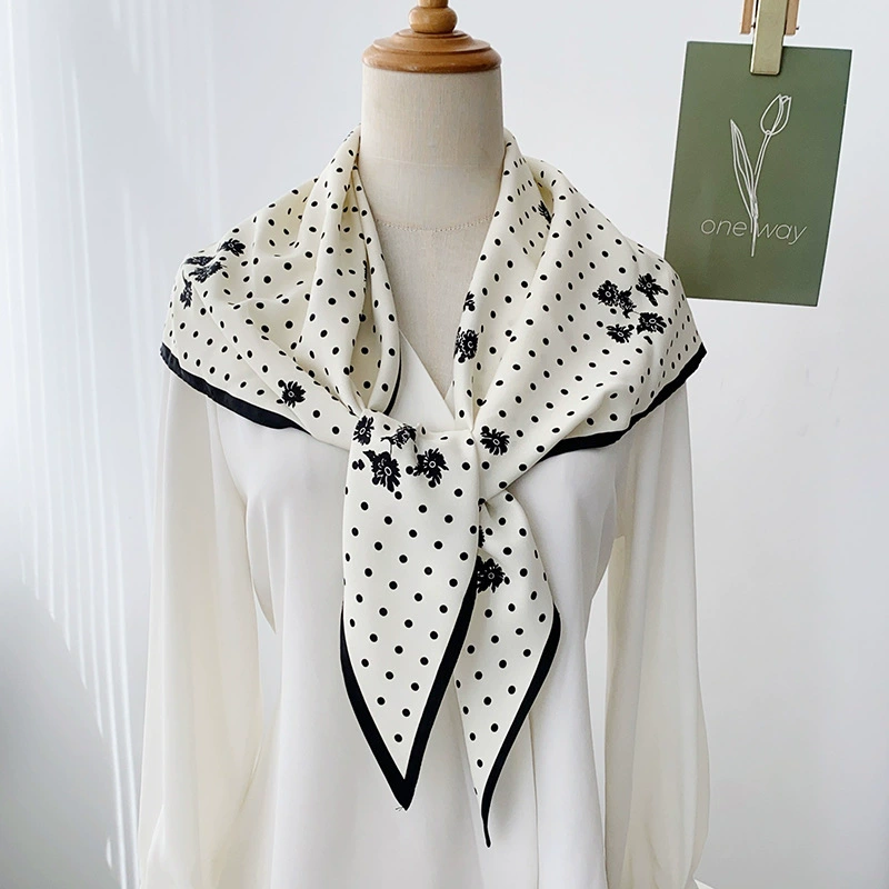 Polka Dot Triangle Scarf