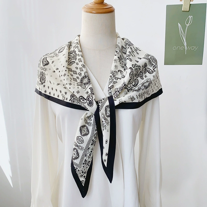 Paisley Satin Triangle Scarf