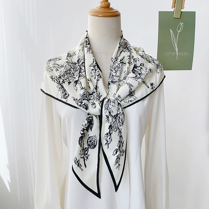 Botanical Print Triangle Scarf