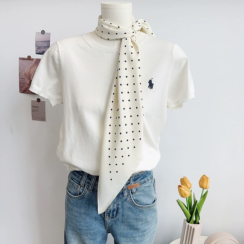 Polka Dot Triangle Scarf