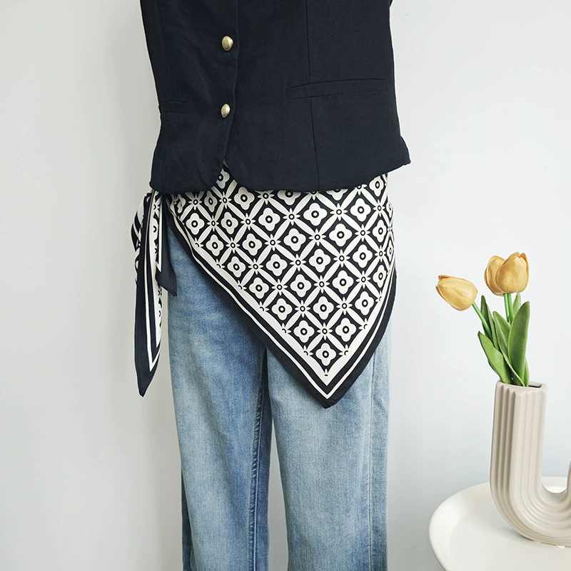 Floral Print Triangle Scarf view 2