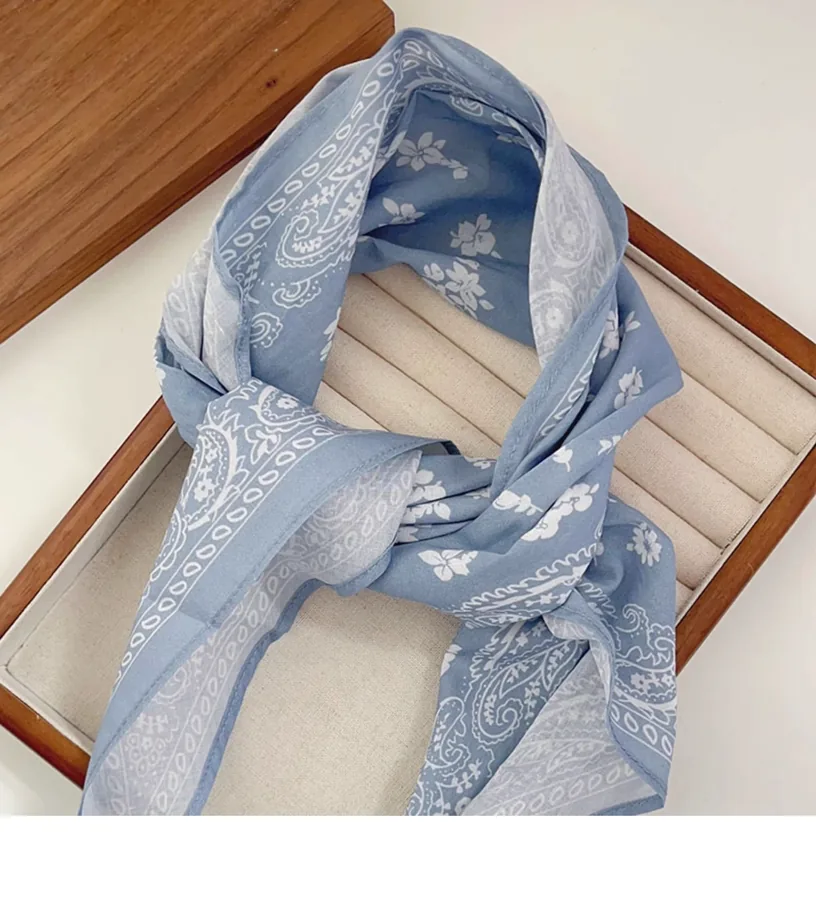 Paisley Print Head Scarf for Women view 7