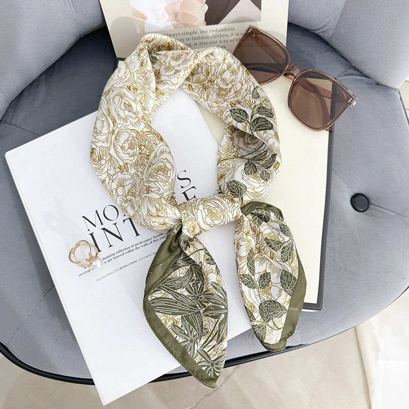 Floral Print Square Scarf view 6