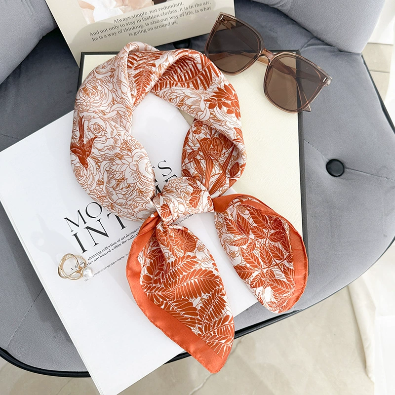 Floral Print Square Scarf view 9