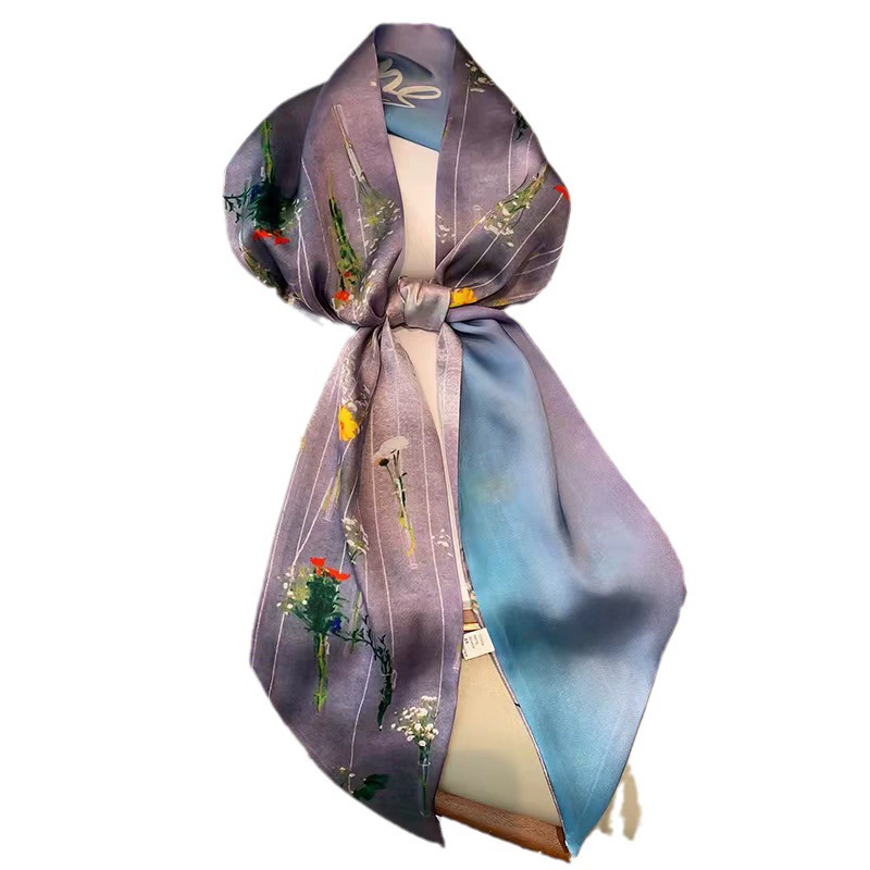 Printed Long Scarf for Women view 5