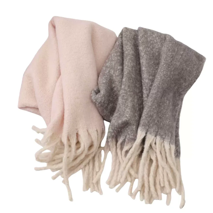 Polyester Mohair Solid Scarf view 5
