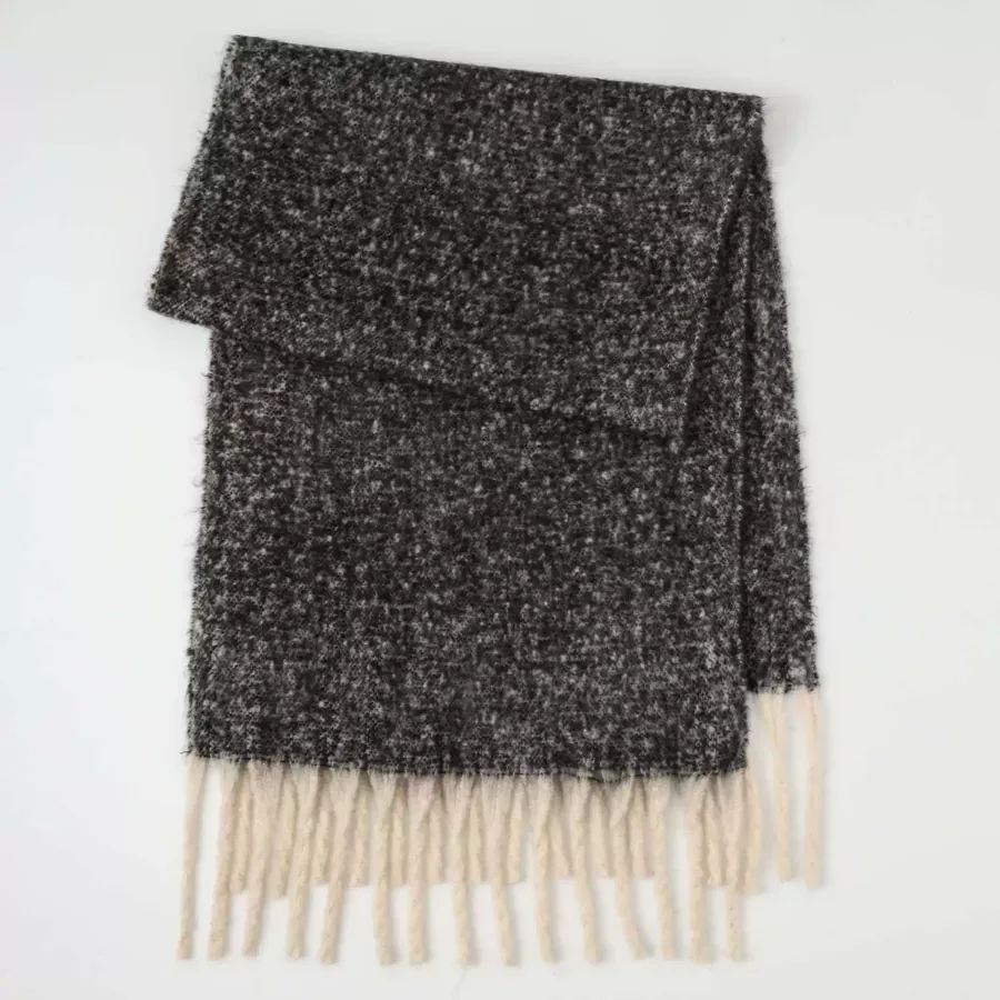 Polyester Mohair Solid Scarf view 6
