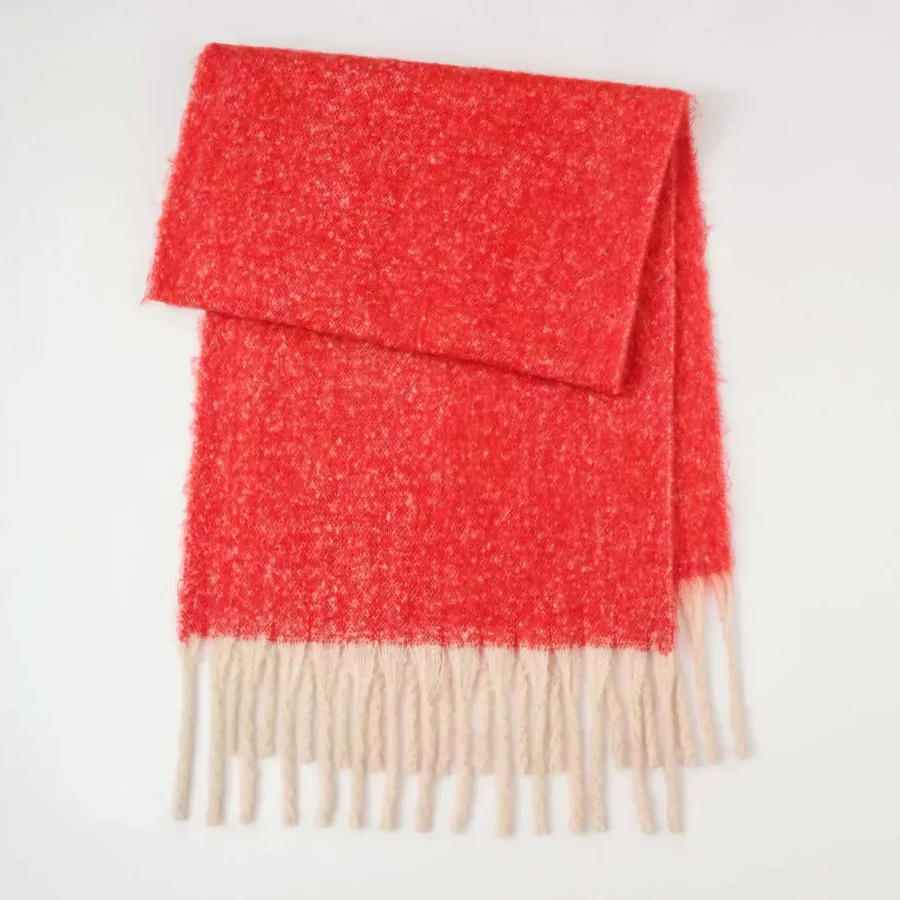 Polyester Mohair Solid Scarf view 7
