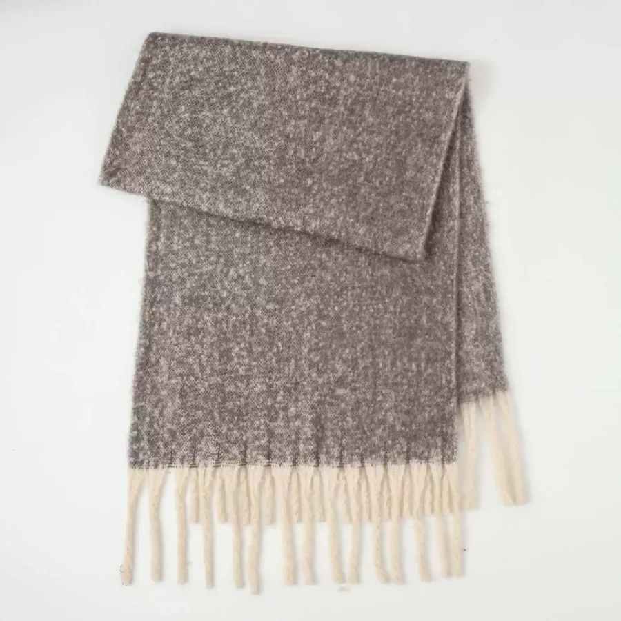 Polyester Mohair Solid Scarf view 8