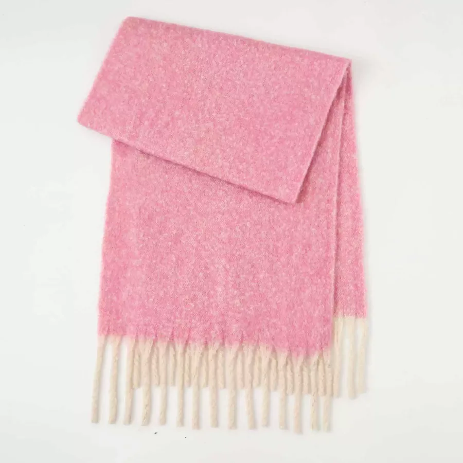 Polyester Mohair Solid Scarf view 10