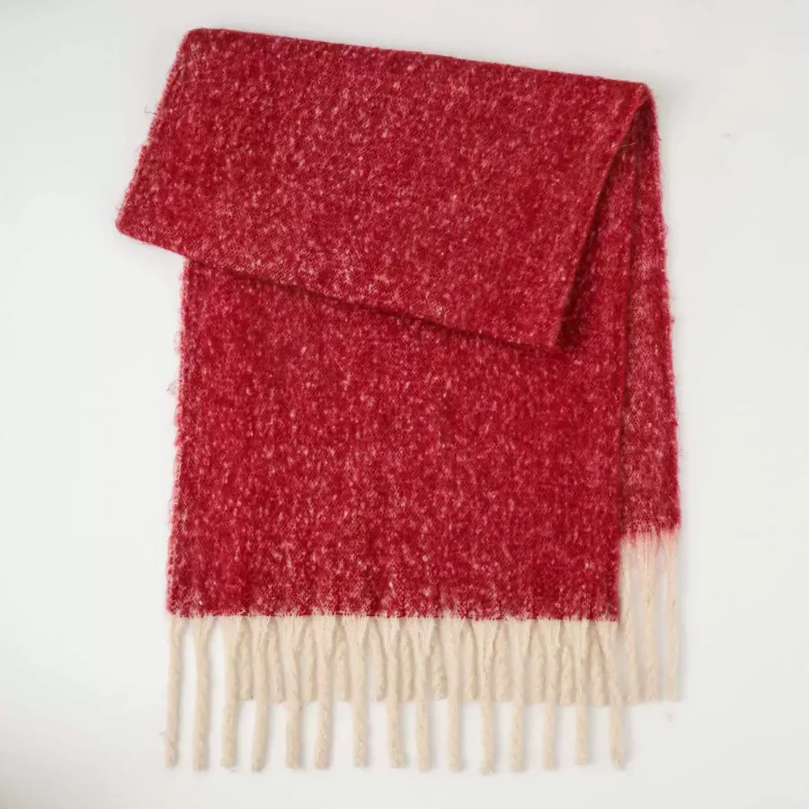 Polyester Mohair Solid Scarf view 12