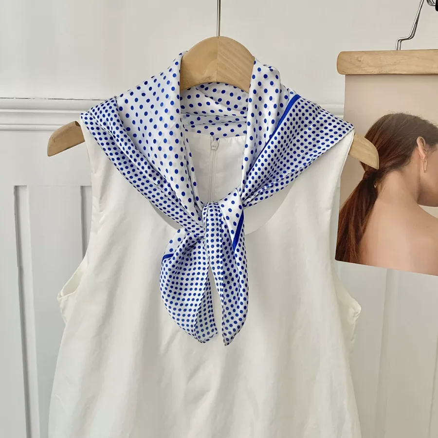 Polka Dot Square Scarf view 4