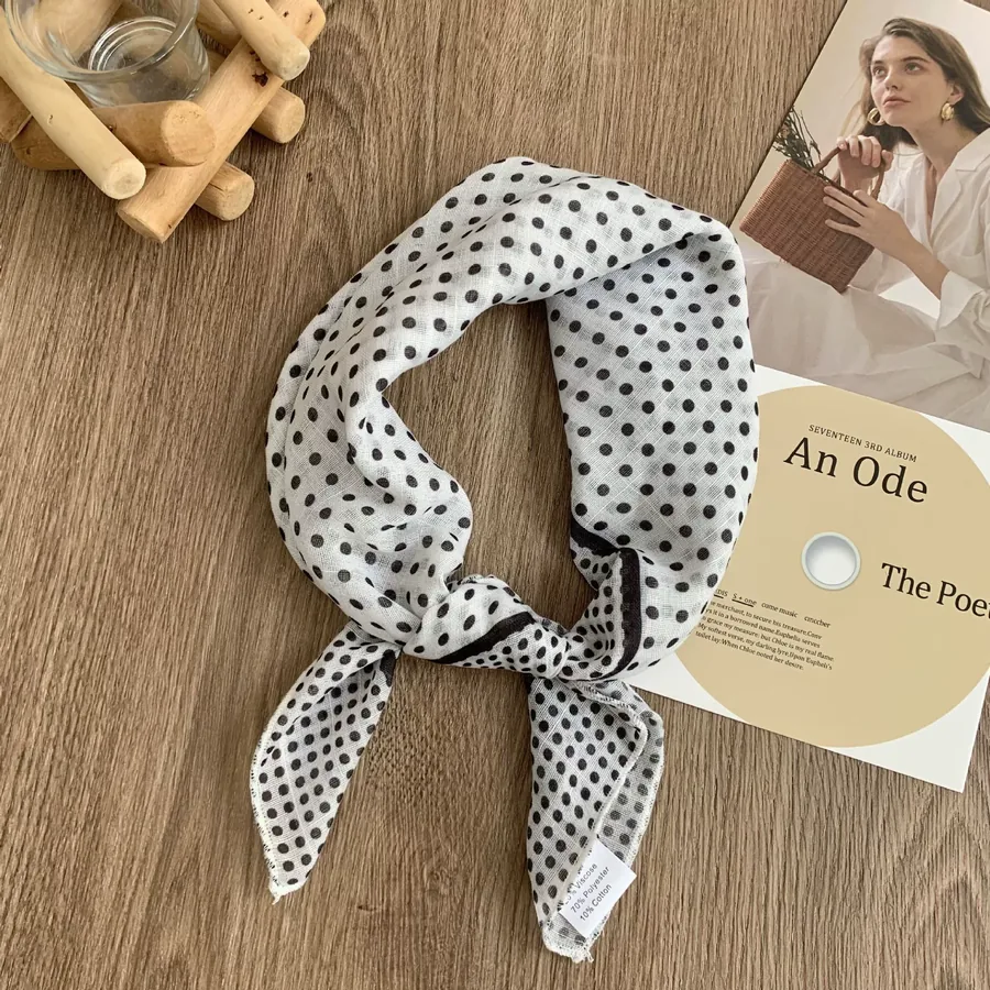Polka Dot Square Scarf view 6